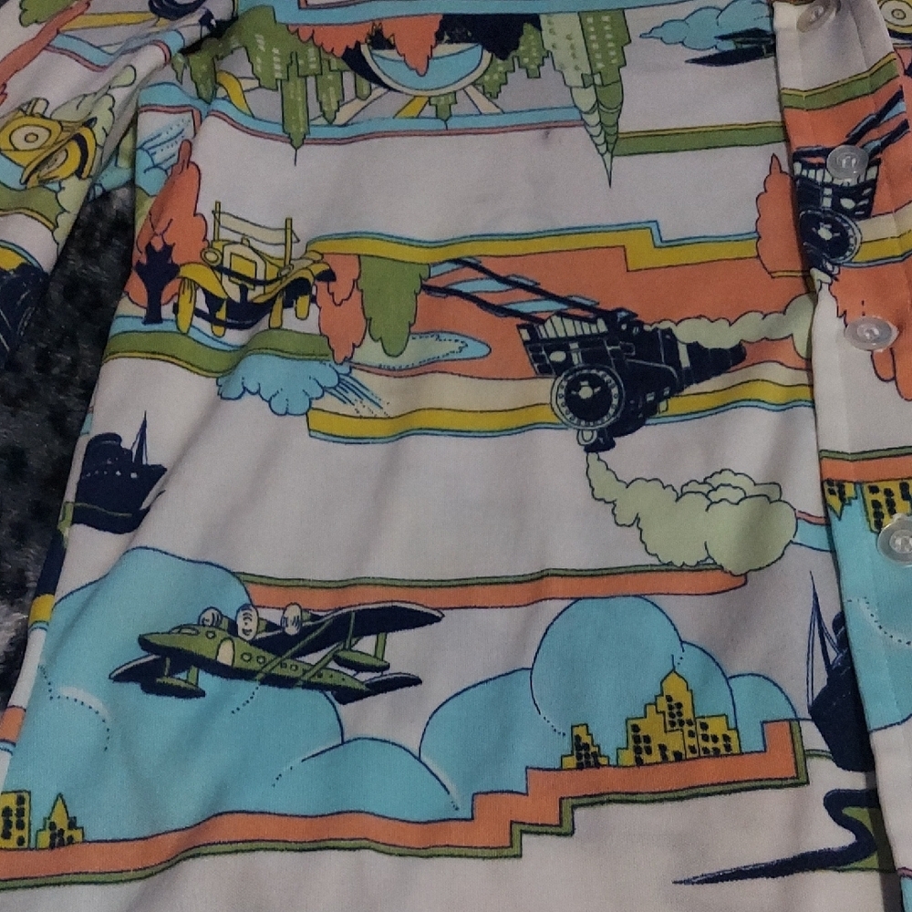 5/$10 Vintage Bobbie Brooks Multicolor Graphic Shirt - Picture 4 of 15